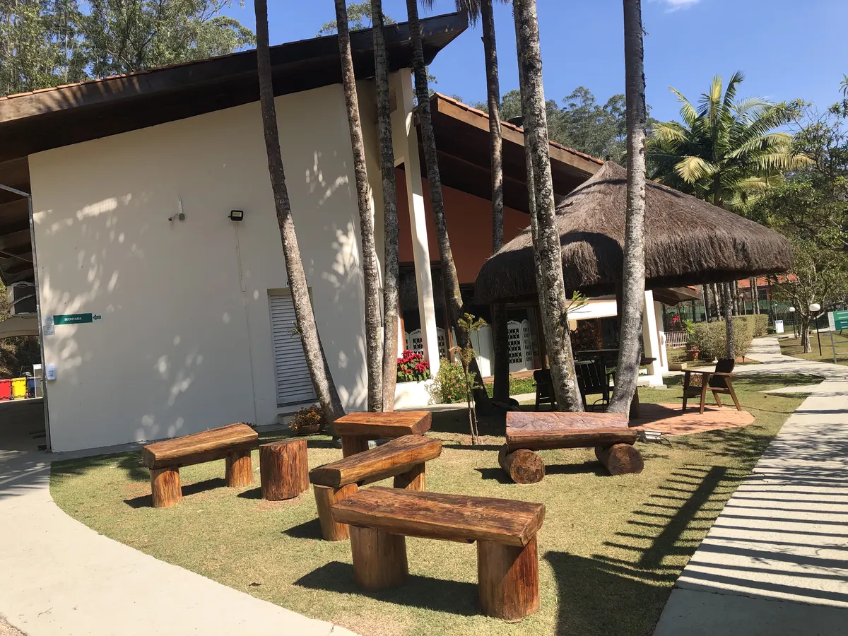 Área de convivência do clube